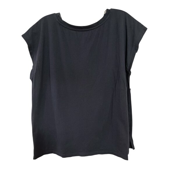 Vintage Y2K Tommy Hilfiger Flag Logo Oversized Tee – Black Red White – Women’s X - Picture 2 of 5